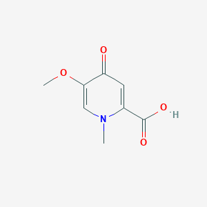 molecular formula C8H9NO4 B1416636 5-Methoxy-1-methyl-4-oxopyridine-2-carboxylic acid CAS No. 353460-76-1