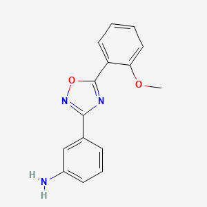B1416639 3-[5-(2-Methoxyphenyl)-1,2,4-oxadiazol-3-yl]aniline CAS No. 929338-65-8