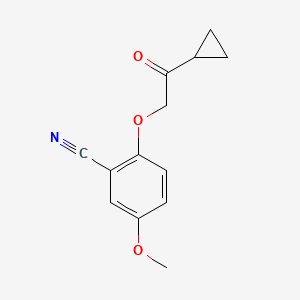 2-(2-Cyclopropyl-2-oxoethoxy)-5-methoxybenzonitrile