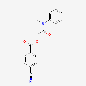 [2-(N-methylanilino)-2-oxoethyl] 4-cyanobenzoate