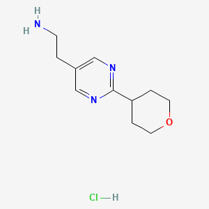 2-(2-(Tetrahydro-2H-pyran-4-YL)pyrimidin-5-YL)ethanamine hydrochloride