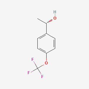 molecular formula C9H9F3O2 B1416644 (1S)-1-[4-(trifluoromethoxy)phenyl]ethan-1-ol CAS No. 1108723-47-2