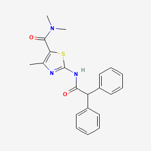 2-[(2,2-diphenylacetyl)amino]-N,N,4-trimethyl-1,3-thiazole-5-carboxamide