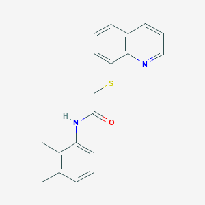 N-(2,3-dimethylphenyl)-2-quinolin-8-ylsulfanylacetamide