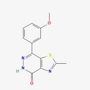 molecular formula C13H11N3O2S B1416647 7-(3-甲氧基苯基)-2-甲基[1,3]噻唑并[4,5-d]吡啶-4(5H)-酮 CAS No. 941868-58-2
