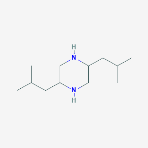 molecular formula C12H26N2 B14166473 (2S,5R)-2,5-Diisobutyl-piperazine 