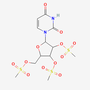 [5-(2,4-Dioxopyrimidin-1-yl)-3,4-bis(methylsulfonyloxy)oxolan-2-yl]methyl methanesulfonate