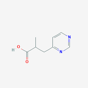 molecular formula C8H10N2O2 B1416649 2-甲基-3-嘧啶-4-基-丙酸 CAS No. 819850-15-2