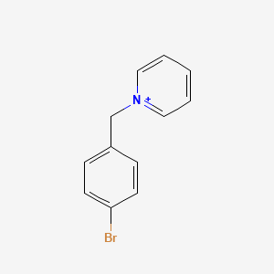 molecular formula C12H11BrN+ B14166523 1-[(4-Bromophenyl)methyl]pyridin-1-ium CAS No. 89047-29-0