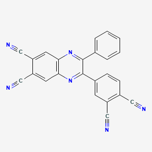 2-(3,4-Dicyanophenyl)-3-phenylquinoxaline-6,7-dicarbonitrile