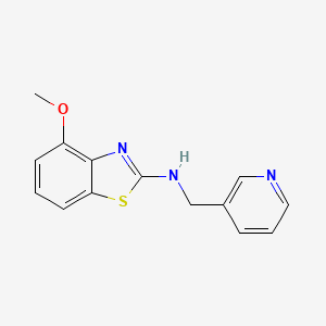 molecular formula C14H13N3OS B1416656 4-methoxy-N-(pyridin-3-ylmethyl)-1,3-benzothiazol-2-amine CAS No. 941867-26-1