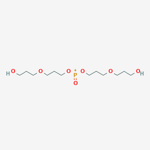 molecular formula C12H26O7P+ B14166588 1,17-Dihydroxy-9-oxo-4,8,10,14-tetraoxa-9-phosphoniaheptadecane CAS No. 40695-90-7