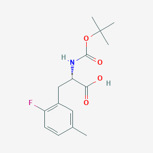 molecular formula C15H20FNO4 B14166592 N-(tert-Butoxycarbonyl)-2-fluoro-5-methyl-L-phenylalanine CAS No. 923563-59-1