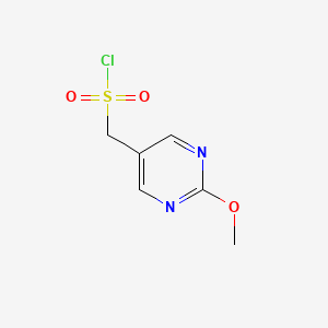 molecular formula C6H7ClN2O3S B14166667 (2-Methoxypyrimidin-5-YL)methanesulfonyl chloride 