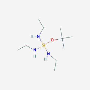 molecular formula C10H27N3OSi B14166682 1-tert-Butoxy-N,N',N''-triethylsilanetriamine CAS No. 923561-12-0