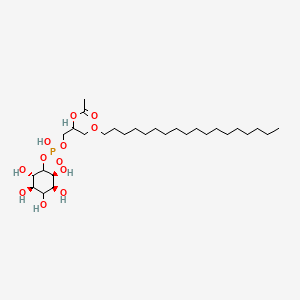 [1-[hydroxy-[(2S,3S,5R,6S)-2,3,4,5,6-pentahydroxycyclohexyl]oxyphosphoryl]oxy-3-octadecoxypropan-2-yl] acetate