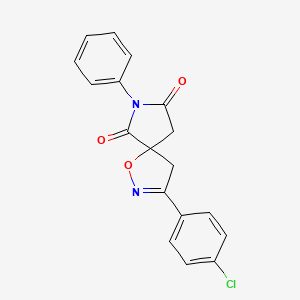 3-(4-Chlorophenyl)-7-phenyl-1-oxa-2,7-diazaspiro[4.4]non-2-ene-6,8-dione