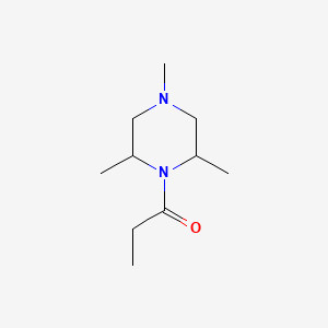 molecular formula C10H20N2O B14166709 1-(2,4,6-Trimethylpiperazin-1-yl)propan-1-one CAS No. 4204-24-4