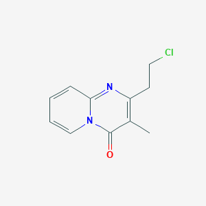 molecular formula C11H11ClN2O B14166721 2-Chloroethyl-3-methyl-4h-pyrido[1,2-a]pyrimidin-4-one CAS No. 1253791-52-4