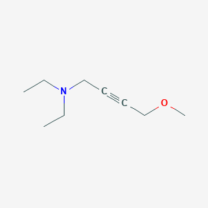 molecular formula C9H17NO B14166762 N,N-diethyl-4-methoxybut-2-yn-1-amine CAS No. 22396-74-3