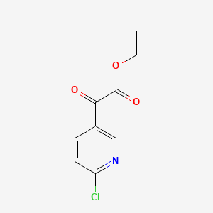 molecular formula C9H8ClNO3 B1416678 6-氯-3-吡啶基乙酰乙酸乙酯 CAS No. 902837-55-2