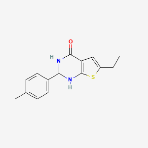 2-(4-methylphenyl)-6-propyl-2,3-dihydrothieno[2,3-d]pyrimidin-4(1H)-one