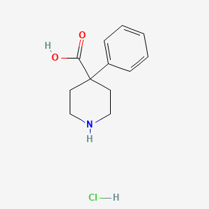 molecular formula C12H16ClNO2 B1416681 4-苯基哌啶-4-羧酸盐酸盐 CAS No. 53484-76-7