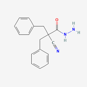 molecular formula C17H17N3O B14166820 2-Benzyl-2-cyano-3-phenylpropanehydrazide CAS No. 444149-12-6