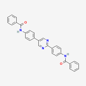 molecular formula C30H22N4O2 B14166825 N,N'-(pyrimidine-2,5-diyldibenzene-4,1-diyl)dibenzamide CAS No. 5224-22-6