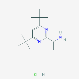 1-(4,6-DI-Tert-butylpyrimidin-2-YL)ethanamine hydrochloride