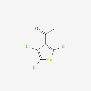 molecular formula C6H3Cl3OS B14166848 Ethanone, 1-(2,4,5-trichloro3-thienyl)- CAS No. 89284-87-7