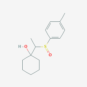 1-[1-(4-Methylbenzene-1-sulfinyl)ethyl]cyclohexan-1-ol