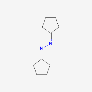 molecular formula C10H16N2 B14166864 Cyclopentanone, cyclopentylidenehydrazone CAS No. 20615-04-7