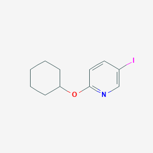 molecular formula C11H14INO B1416687 2-Cyclohexyloxy-5-iodopyridine CAS No. 902837-59-6