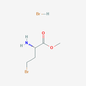 molecular formula C5H11Br2NO2 B1416688 (S)-Methyl 2-amino-4-bromobutanoate hydrobromide CAS No. 177325-78-9