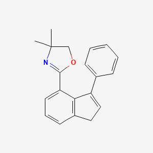 molecular formula C20H19NO B14166887 4,4-Dimethyl-2-(3-phenyl-1H-inden-4-yl)-4,5-dihydro-1,3-oxazole CAS No. 926647-32-7