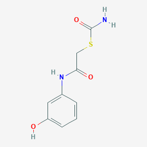 S-{2-[(3-hydroxyphenyl)amino]-2-oxoethyl} carbamothioate