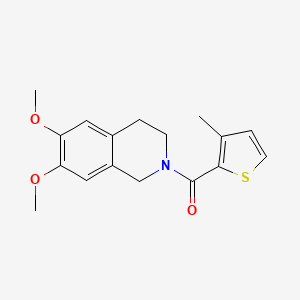 (6,7-dimethoxy-3,4-dihydro-1H-isoquinolin-2-yl)-(3-methylthiophen-2-yl)methanone