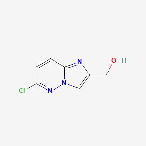 molecular formula C7H6ClN3O B1416691 (6-Chloroimidazo[1,2-b]pyridazin-2-yl)methanol CAS No. 1184916-24-2