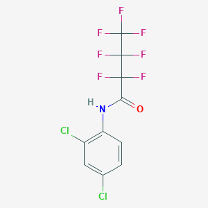 molecular formula C10H4Cl2F7NO B14166914 N-(2,4-dichlorophenyl)-2,2,3,3,4,4,4-heptafluorobutanamide CAS No. 121806-66-4