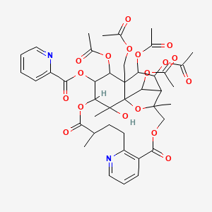 molecular formula C42H48N2O18 B14166926 Wilfornine CAS No. 112899-84-0