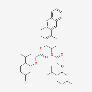 molecular formula C42H56O6 B14166935 1,2,3,4-Tetrahydrotetraphene-3,4-diyl bis({[5-methyl-2-(propan-2-yl)cyclohexyl]oxy}acetate) CAS No. 80399-22-0