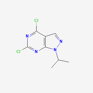 molecular formula C8H8Cl2N4 B1416694 4,6-二氯-1-异丙基-1H-吡唑并[3,4-d]嘧啶 CAS No. 21254-22-8