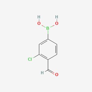 B1416696 3-Chloro-4-formylphenylboronic acid CAS No. 1072952-53-4