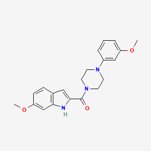 molecular formula C21H23N3O3 B14166992 (6-methoxy-1H-indol-2-yl)-[4-(3-methoxyphenyl)piperazin-1-yl]methanone CAS No. 902325-67-1