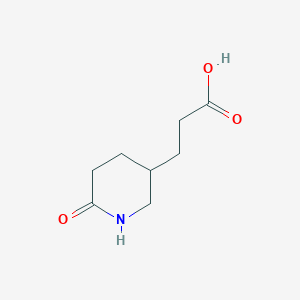 molecular formula C8H13NO3 B1416702 3-(6-Oxopiperidin-3-yl)propanoic acid CAS No. 1150618-37-3