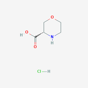 molecular formula C5H10ClNO3 B1416704 (S)-Morpholine-3-carboxylic acid hydrochloride CAS No. 1187929-04-9