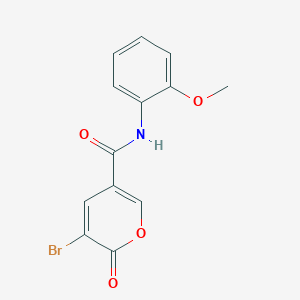 5-bromo-N-(2-methoxyphenyl)-6-oxopyran-3-carboxamide