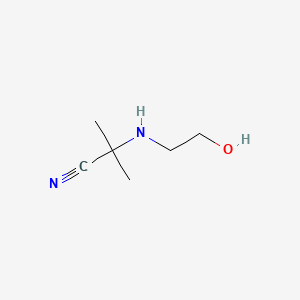 2-[(2-Hydroxyethyl)amino]-2-methylpropanenitrile