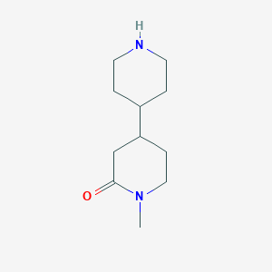 molecular formula C11H20N2O B1416711 1-Methyl-4,4'-bipiperidin-2-one CAS No. 1060795-80-3